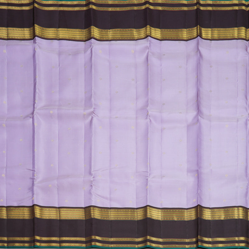 Hayagrivas Handloom Lilac Kanjivaram Silk Saree with Deep Nagapazham Border SSCBF108G1-2