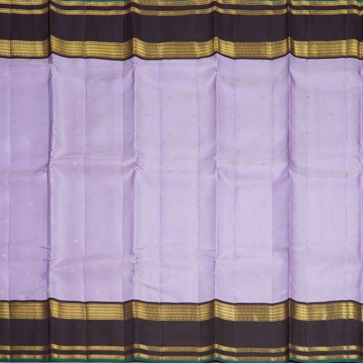 Hayagrivas Handloom Lilac Kanjivaram Silk Saree with Deep Nagapazham Border SSCBF108G1-2