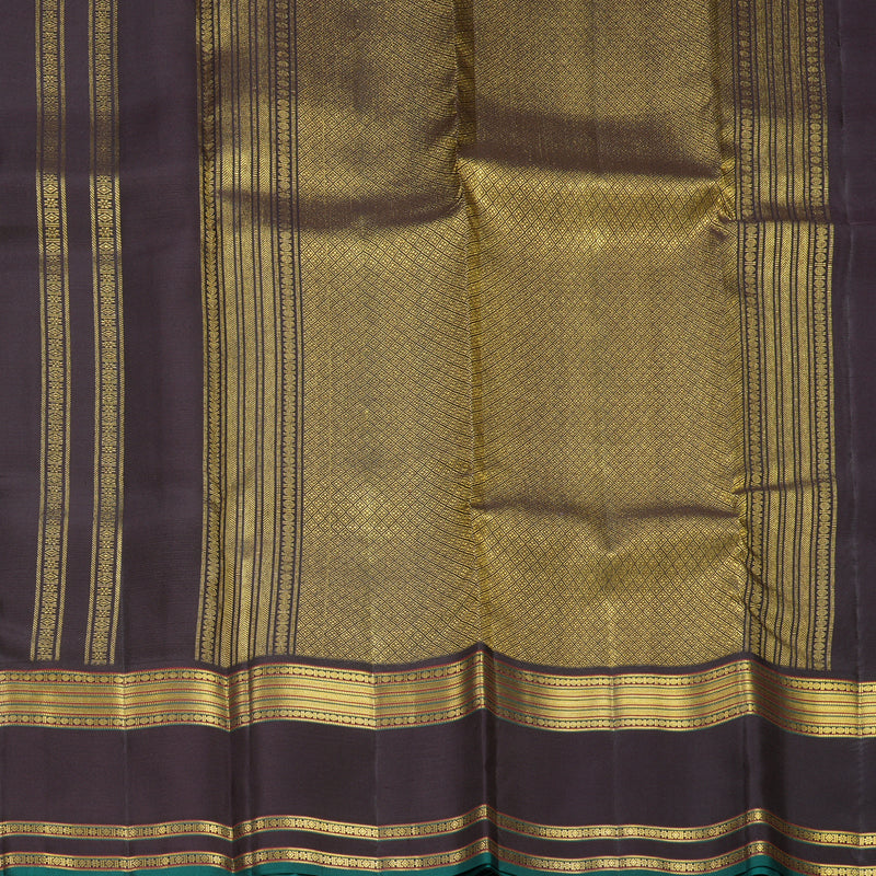 Hayagrivas Handloom Lilac Kanjivaram Silk Saree with Deep Nagapazham Border SSCBF108G1-2