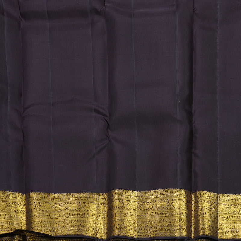 Hayagrivas Handloom Golden Yellow Kanjivaram Silk Saree with Deep Nagapazham Border SSCBF108G13-1