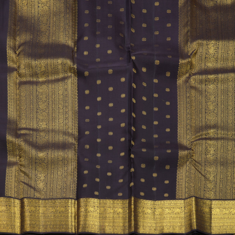 Hayagrivas Handloom Golden Yellow Kanjivaram Silk Saree with Deep Nagapazham Border SSCBF108G13-1