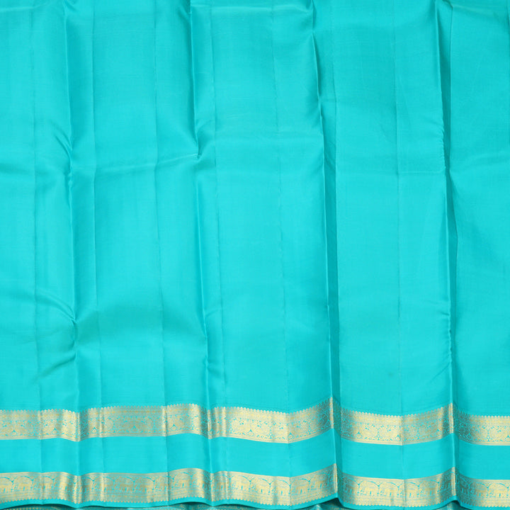 Hayagrivas Handloom Lemon Yellow Kanjivaram Silk Saree with Ganga Jamuna Border SSCBF108G15-3