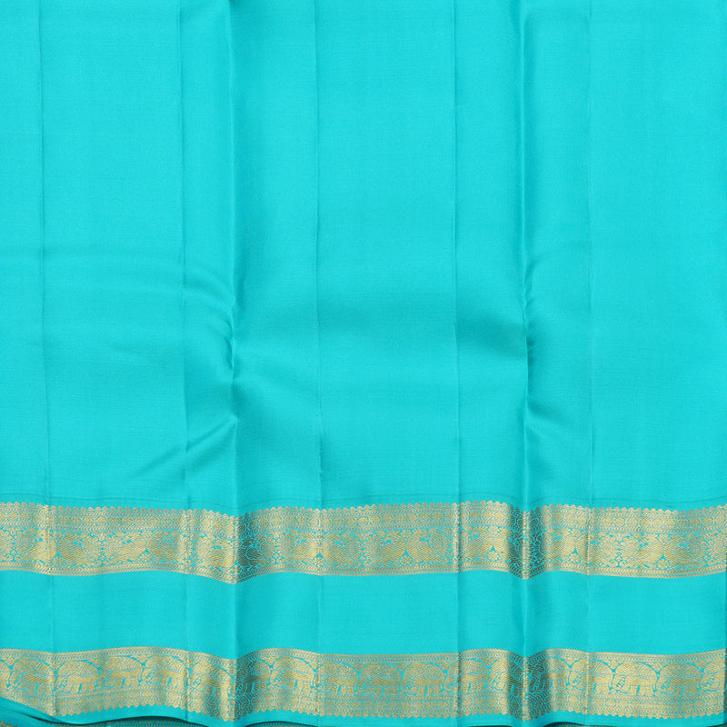 Hayagrivas Handloom Beige Kanjivaram Silk Saree with Ganga Jamuna Border SSCBF108G15-4
