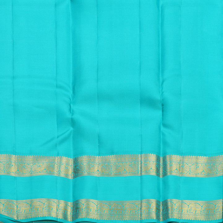Hayagrivas Handloom Beige Kanjivaram Silk Saree with Ganga Jamuna Border SSCBF108G15-4