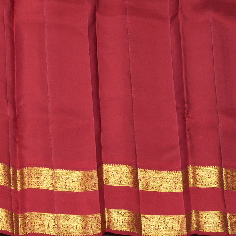Hayagrivas Handloom Mayilkazhuthu Kanjivaram Silk Saree with Ganga Jamuna Border SSCBF108G15-5
