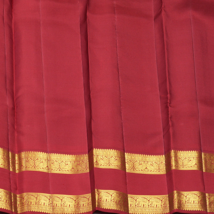 Hayagrivas Handloom Mayilkazhuthu Kanjivaram Silk Saree with Ganga Jamuna Border SSCBF108G15-5