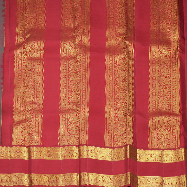 Hayagrivas Handloom Mayilkazhuthu Kanjivaram Silk Saree with Ganga Jamuna Border SSCBF108G15-5