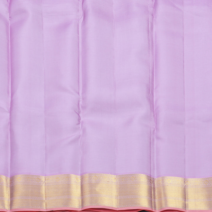 Hayagrivas Handloom Purple Kanjivaram Silk Saree with Lilac Border SSCBF108G16-1