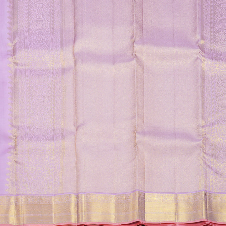 Hayagrivas Handloom Purple Kanjivaram Silk Saree with Lilac Border SSCBF108G16-1