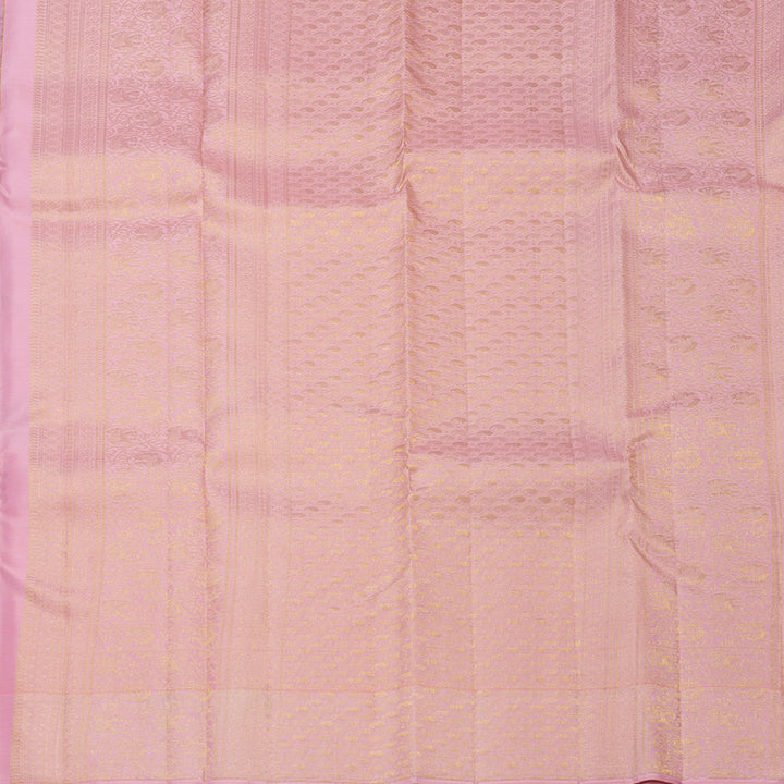 Hayagrivas Handloom Purple Kanjivaram Silk Saree with Baby Pink Border SSCBF108G7-1