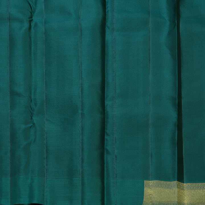 Hayagrivas Handloom Purple Kanjivaram Silk Saree with Dark Green Border SSCBF108G7-2