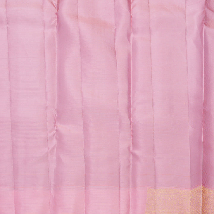 Hayagrivas Handloom Dark Purple Kanjivaram Silk Saree with Baby Pink Border SSCBF108G8-1