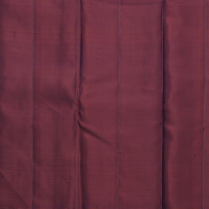 Hayagrivas Handloom Burgundy Kanjivaram Silk Saree SSCBF109G1-1