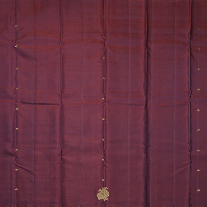 Hayagrivas Handloom Burgundy Kanjivaram Silk Saree SSCBF109G1-1