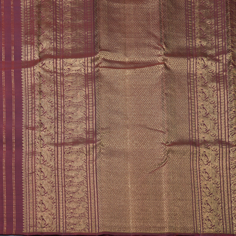 Hayagrivas Handloom Burgundy Kanjivaram Silk Saree SSCBF109G1-1
