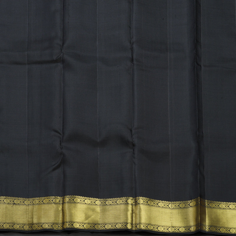 Hayagrivas Handloom Black Kanjivaram Silk Saree SSCBF109G12-1