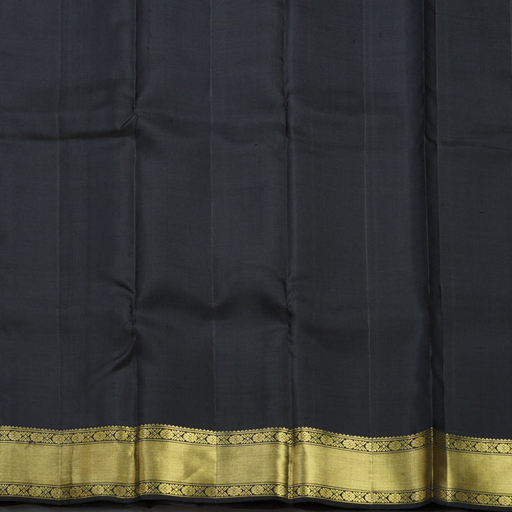 Hayagrivas Handloom Black Kanjivaram Silk Saree SSCBF109G12-1