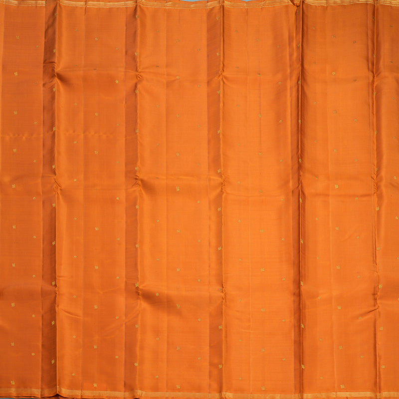 Hayagrivas Handloom Rust Orange Kanjivaram Silk Saree SSCBF109G13-1