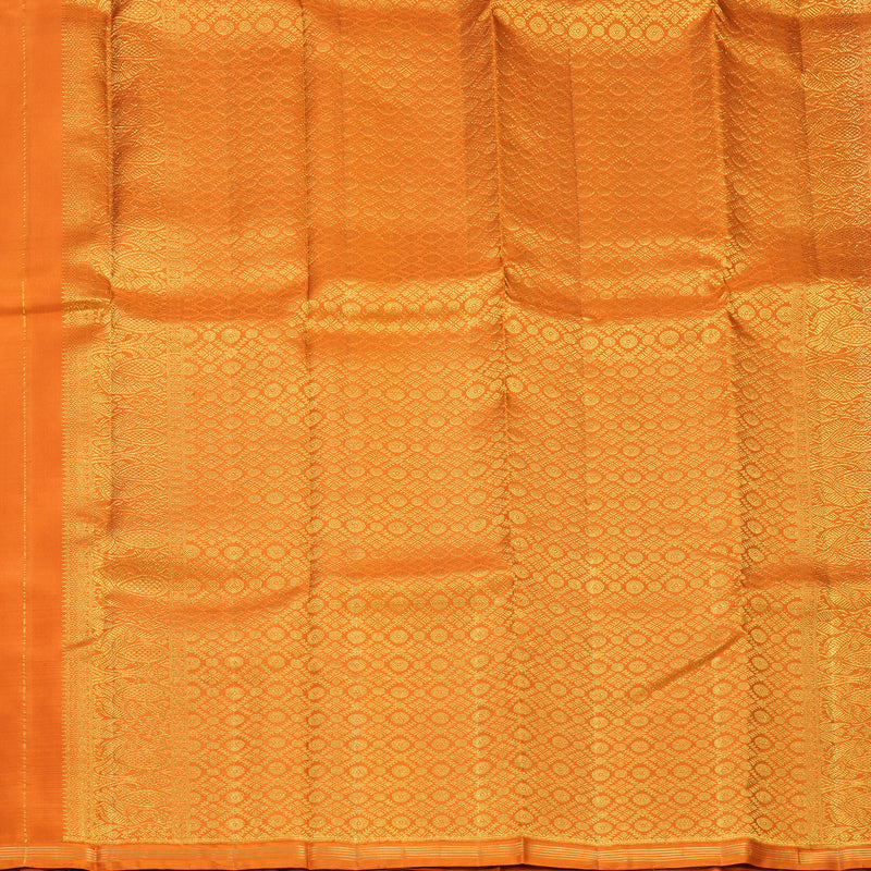 Hayagrivas Handloom Rust Orange Kanjivaram Silk Saree SSCBF109G13-1