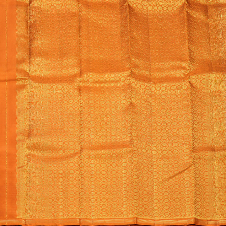 Hayagrivas Handloom Rust Orange Kanjivaram Silk Saree SSCBF109G13-1