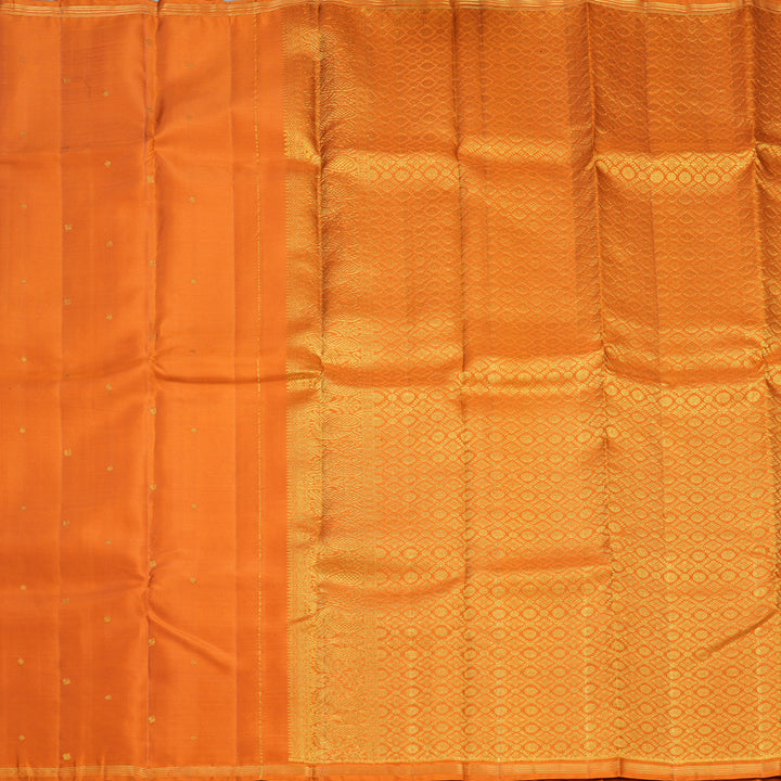 Hayagrivas Handloom Rust Orange Kanjivaram Silk Saree SSCBF109G13-1