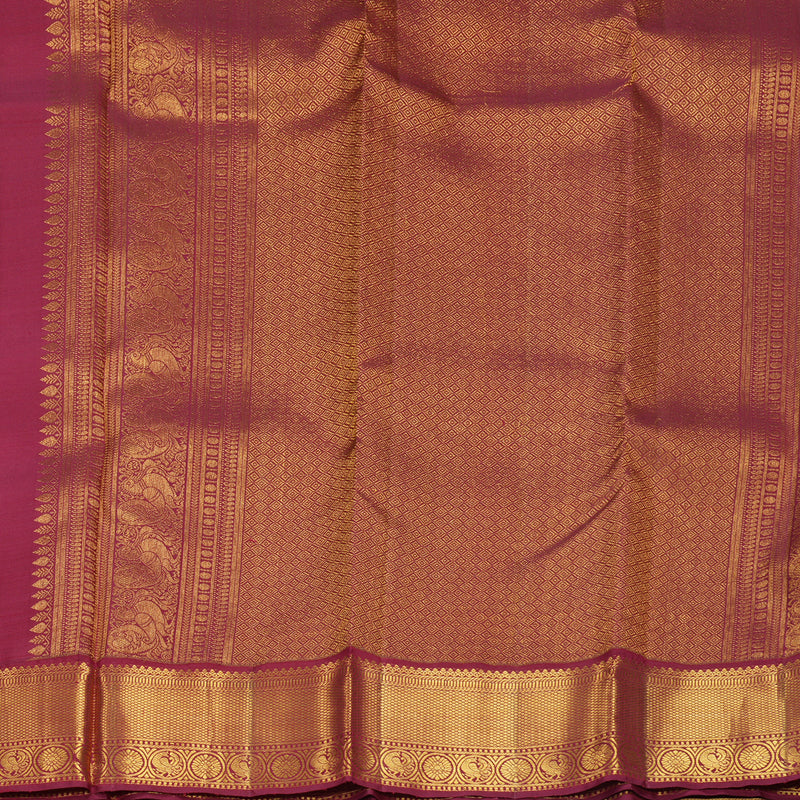 Hayagrivas Handloom MS Blue Kanjivaram Silk Saree with Maroon Border SSCBF109G23-1