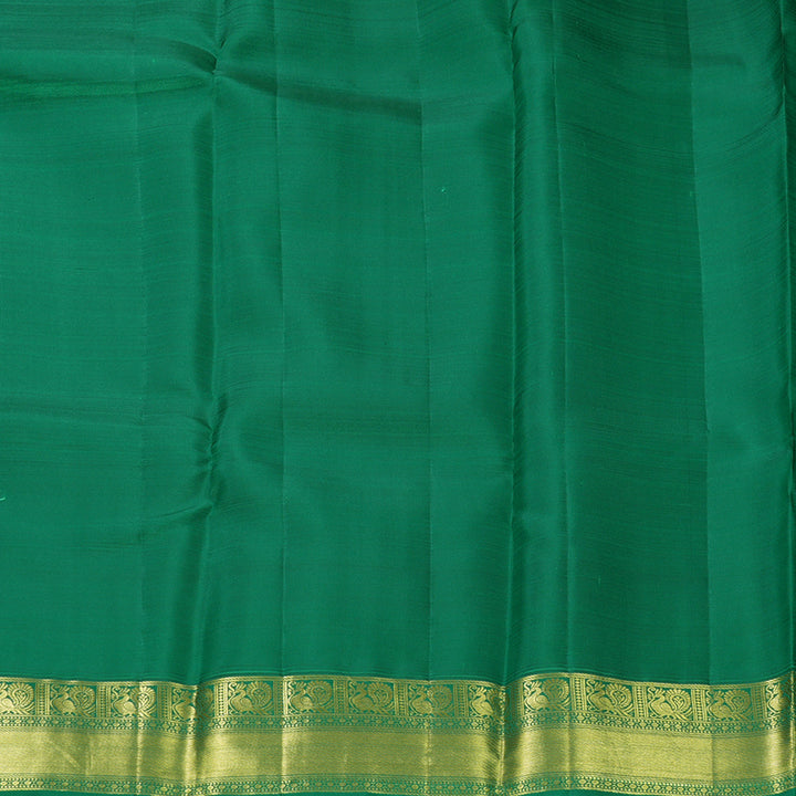 Hayagrivas Handloom Brinjal Purple Kanjivaram Silk Saree with Meenakshi Green Border SSCBF109G25-1