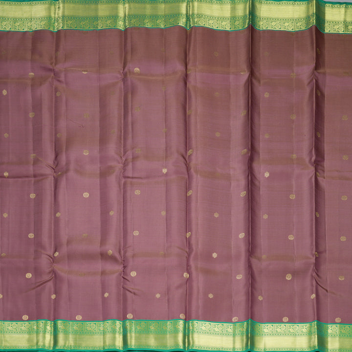 Hayagrivas Handloom Mauve Kanjivaram Silk Saree with Meenakshi Green Border SSCBF109G25-2