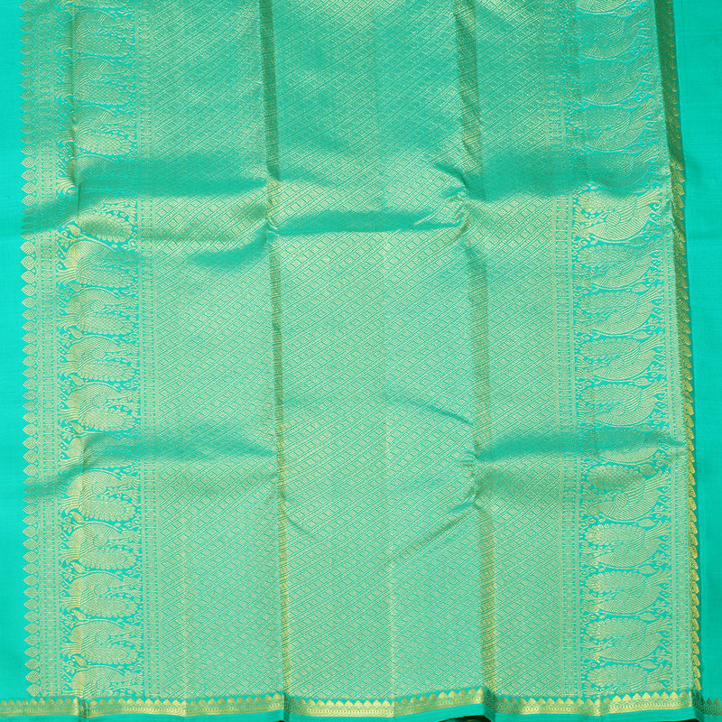 Hayagrivas Handloom Mint Green Kanjivaram Silk Saree SSCBF109G3-1