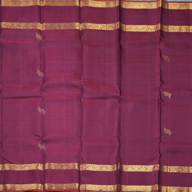 Hayagrivas Handloom Burgundy Kanjivaram Silk Saree SSCBF109G4-1