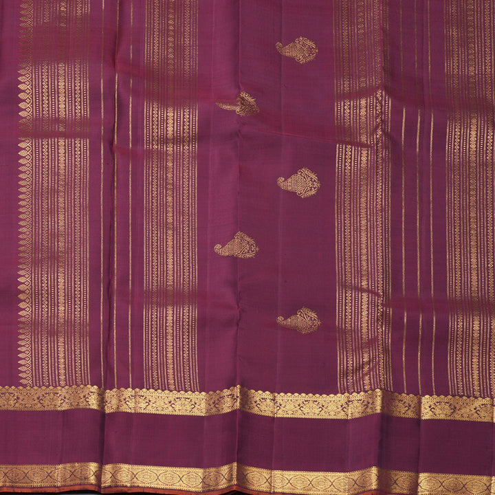Hayagrivas Handloom Burgundy Kanjivaram Silk Saree SSCBF109G4-1