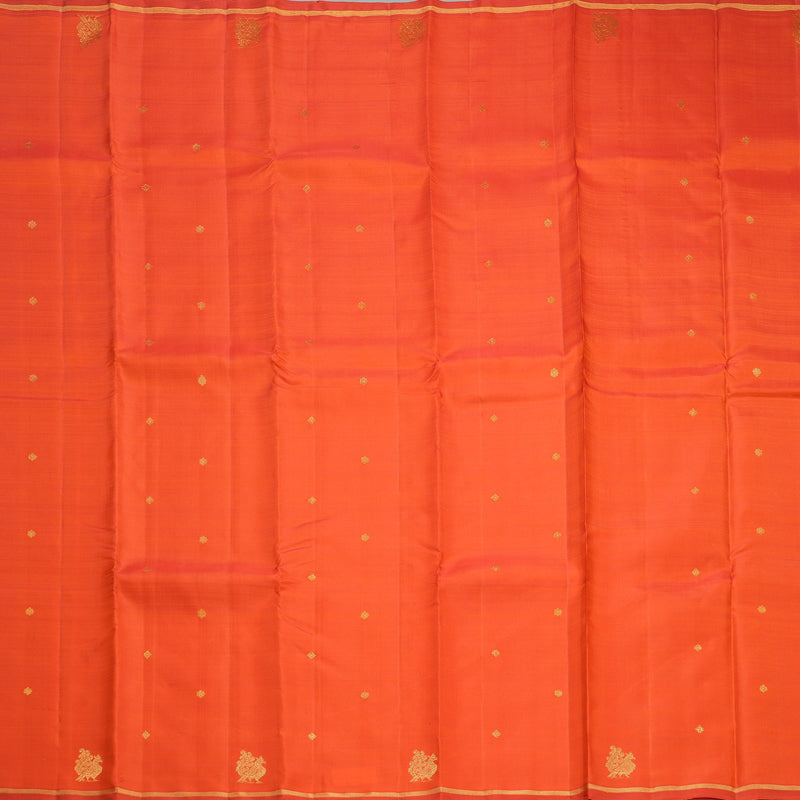 Hayagrivas Handloom Fanta Orange Kanjivaram Silk Saree SSCBF109G8-1