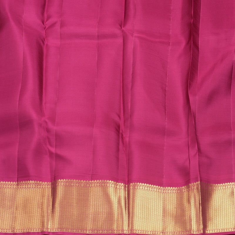 Hayagrivas Handloom Coffee Brown Kanjivaram Silk Saree with Pink Border SSCBF109G9-1
