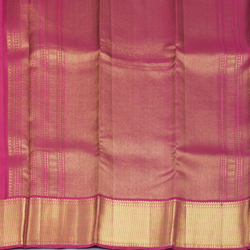 Hayagrivas Handloom Coffee Brown Kanjivaram Silk Saree with Pink Border SSCBF109G9-1