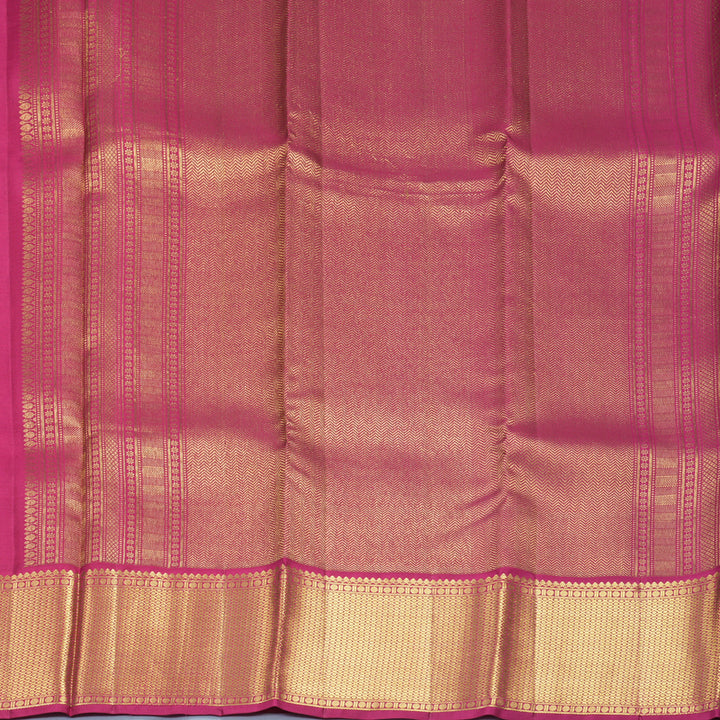Hayagrivas Handloom Coffee Brown Kanjivaram Silk Saree with Pink Border SSCBF109G9-1