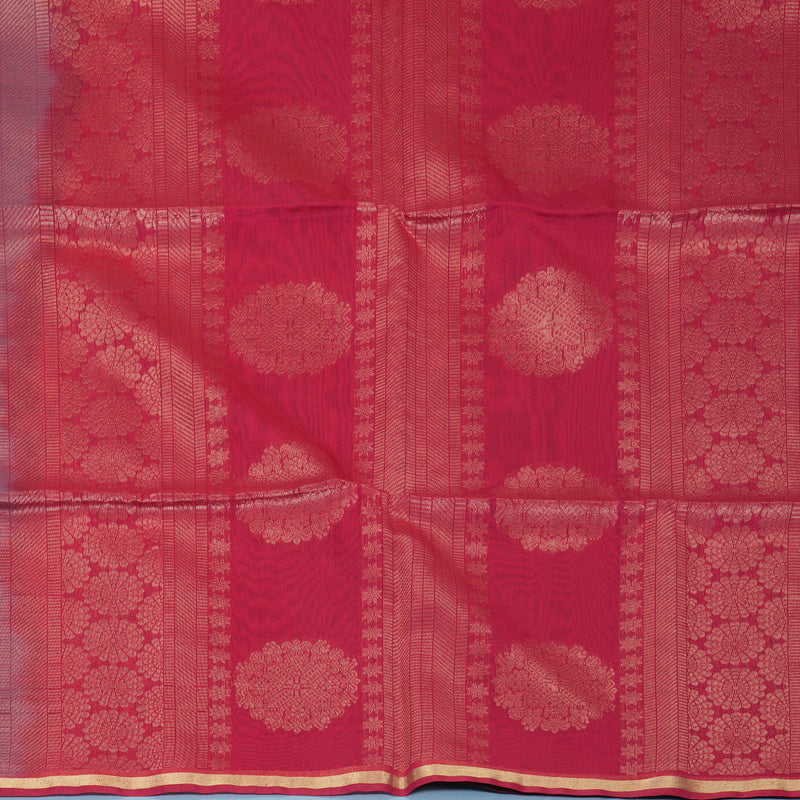 Hayagrivas Dark Grey Kora Silk Cotton Saree SSCBF123H1-3
