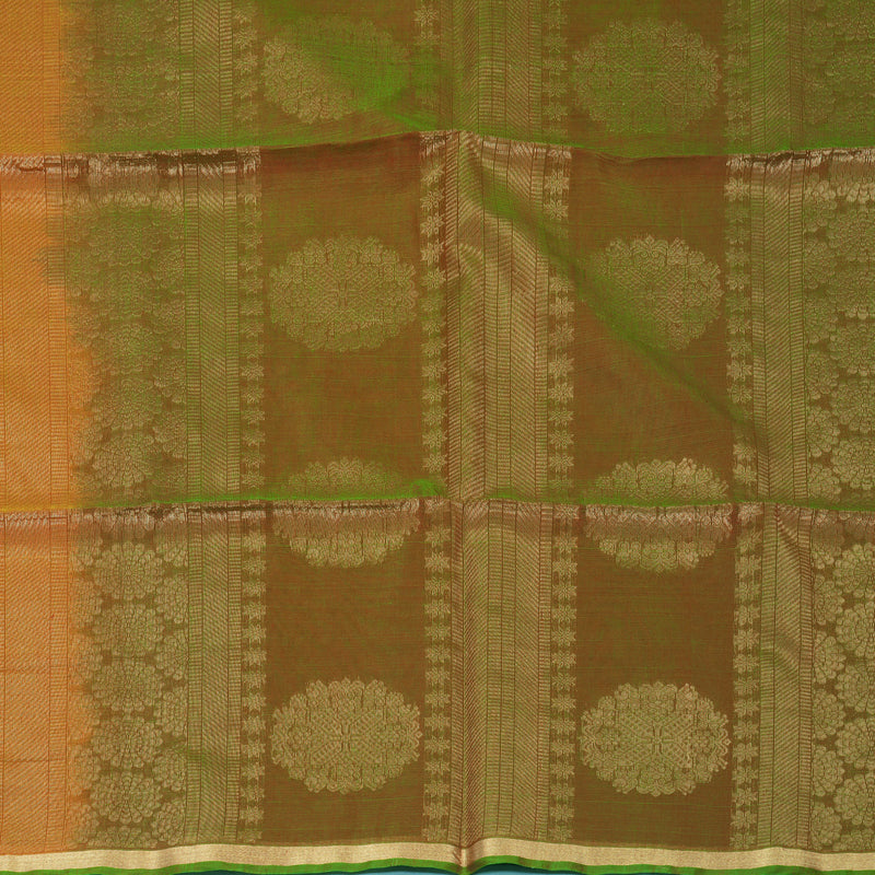 Hayagrivas Golden Orange Kora Silk Cotton Saree SSCBF123H1-4