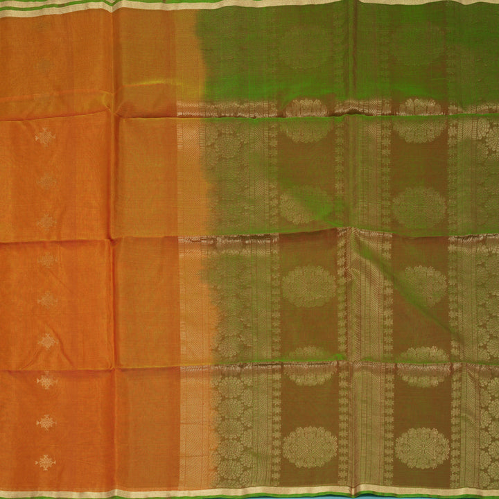 Hayagrivas Golden Orange Kora Silk Cotton Saree SSCBF123H1-4