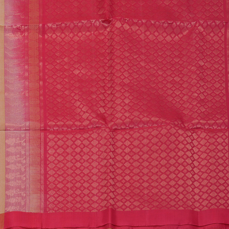 Hayagrivas Sand Brown Kora Silk Cotton Saree SSCBF123H15-1