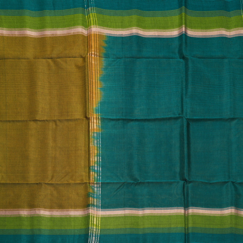 Hayagrivas Honey Mustard Kora Silk Cotton Saree SSCBF123H2-1