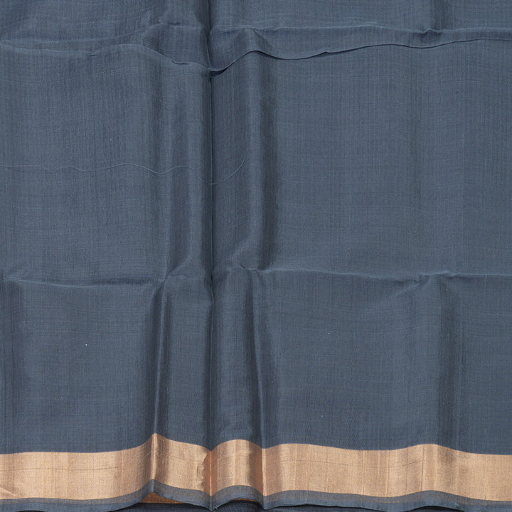 Hayagrivas Navy Blue Kora Silk Cotton Saree SSCBF123H22-1