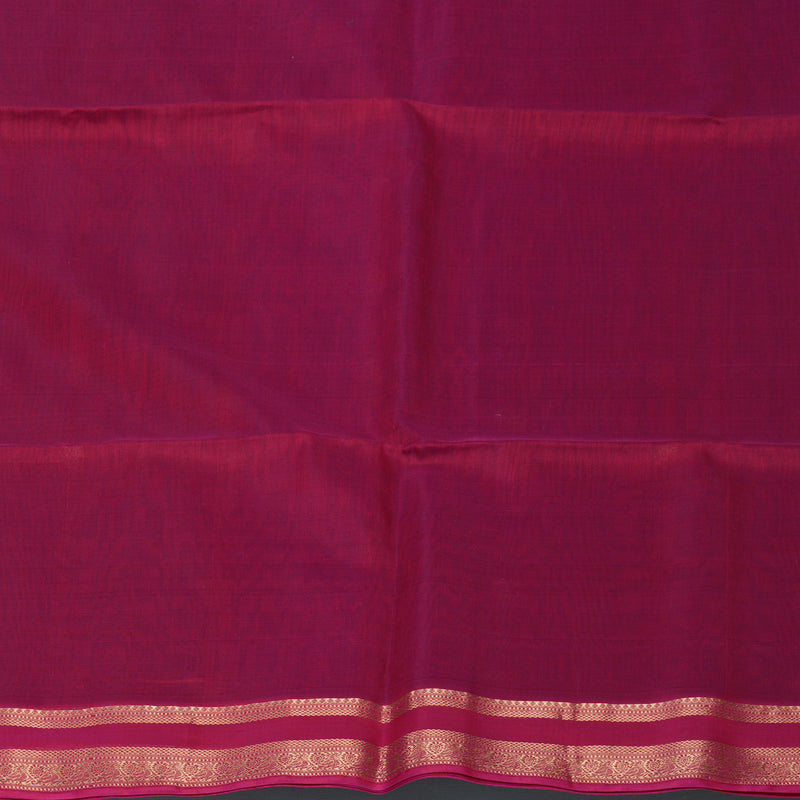 Hayagrivas Maroon Kora Silk Cotton Saree SSCBF123H26-1