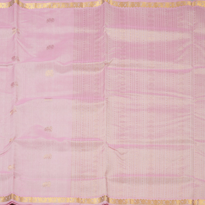 Hayagrivas Baby Pink Pure Silk Cotton Saree SSCBF13D11-1