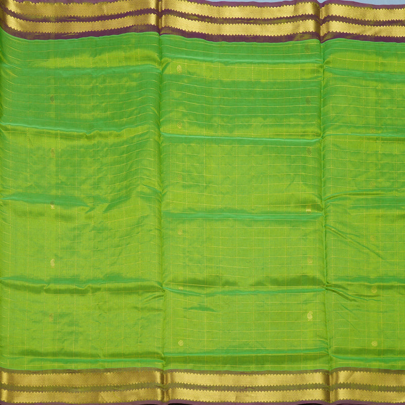 Hayagrivas Parrot Green Pure Silk Cotton Saree SSCBF13D12-3