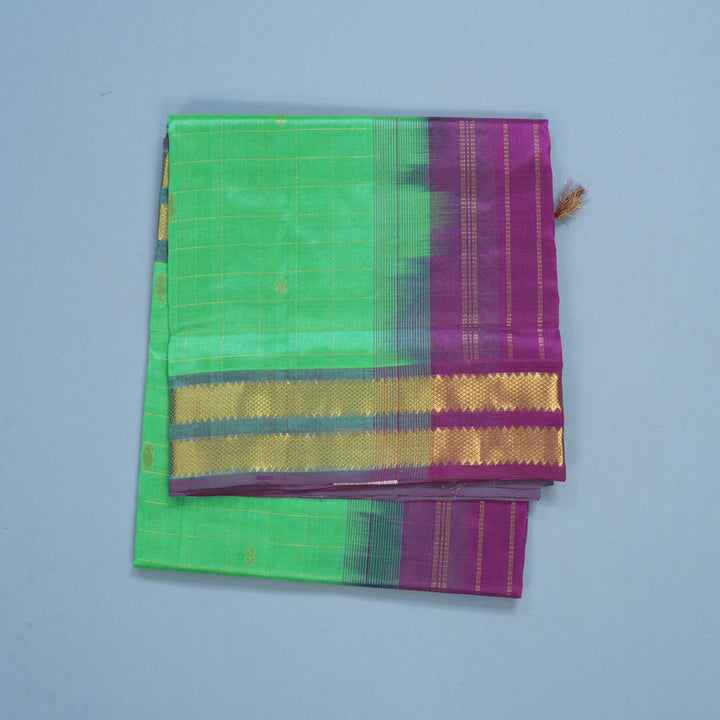 Hayagrivas Sea Green Pure Silk Cotton Saree SSCBF13D12-4