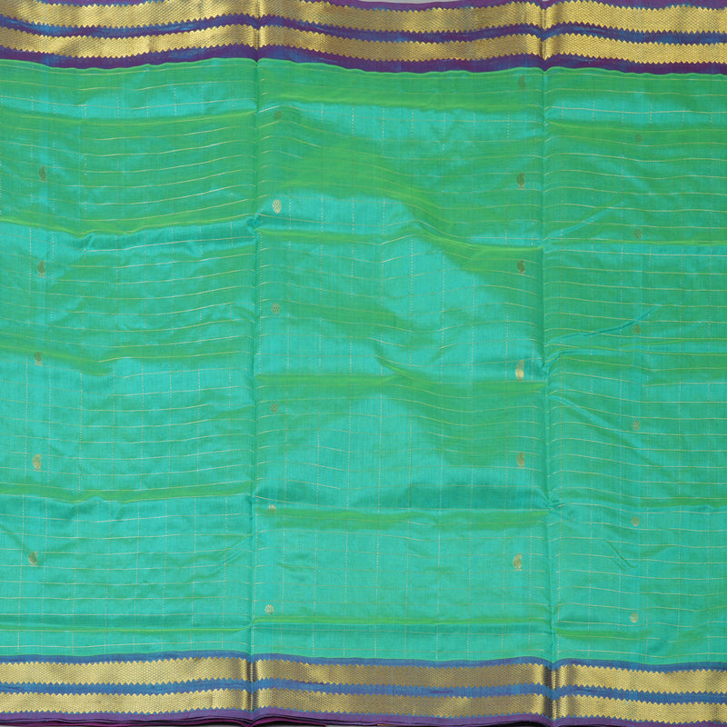 Hayagrivas Sea Green Pure Silk Cotton Saree SSCBF13D12-5
