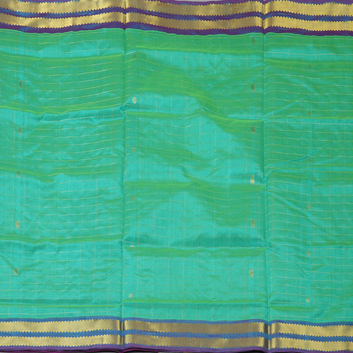 Hayagrivas Sea Green Pure Silk Cotton Saree SSCBF13D12-5