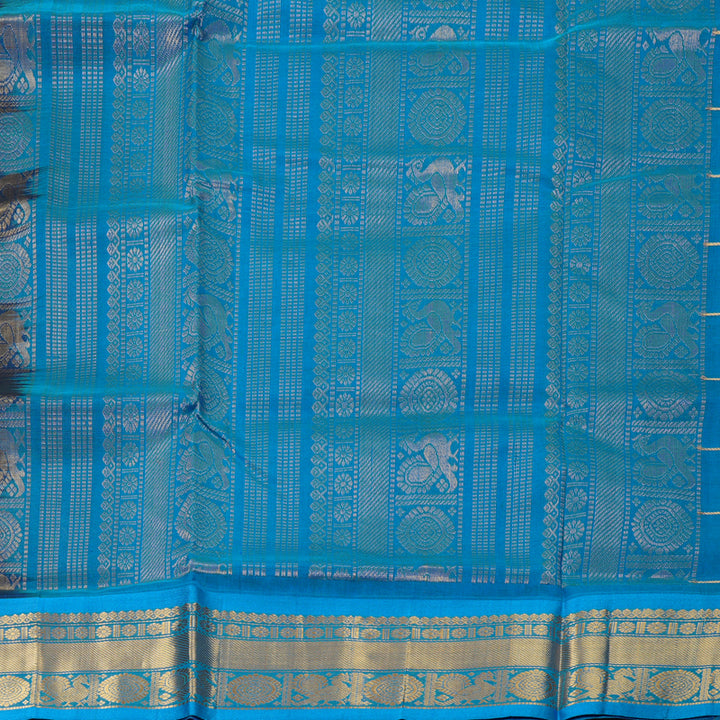 Hayagrivas Purple Pure Silk Cotton Saree SSCBF13D14-5