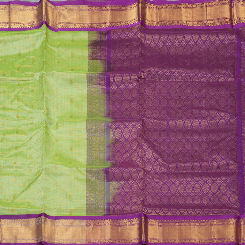 Hayagrivas Pista Green Pure Silk Cotton Saree SSCBF13D14-7