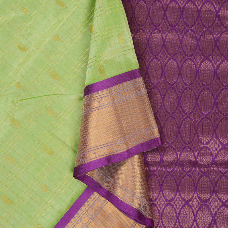 Hayagrivas Pista Green Pure Silk Cotton Saree SSCBF13D14-7